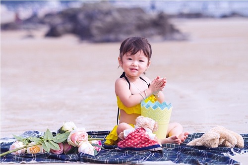 Bộ đồ bơi cho bé gái EvaBB01 Bộ đồ bơi cho bé gái EvaBB01