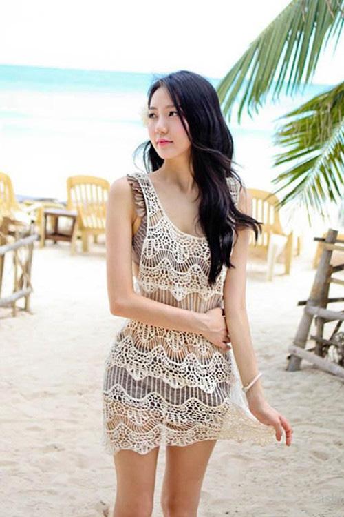 Áo lưới đi biển ba lỗ EvaAL71