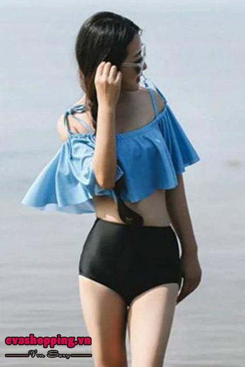 Bộ Bikini Bèo Xinh Xanh Biển
