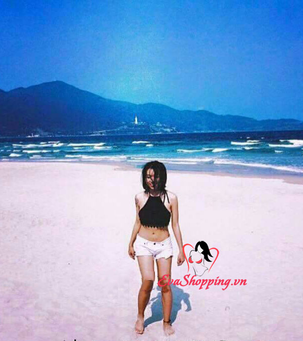 Bộ Bikini Thun Cao Cấp Hàn Quốc Yếm Ngọc Evabkn107