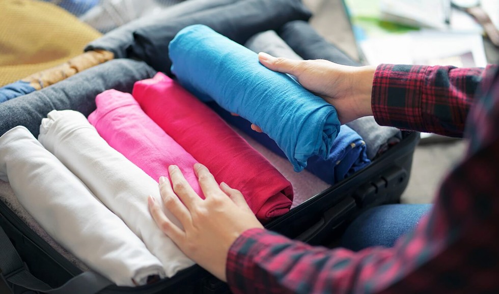 Sắp xếp hành lý khi đi du lịch