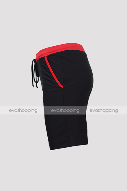 Quần bơi short nam đai đỏ