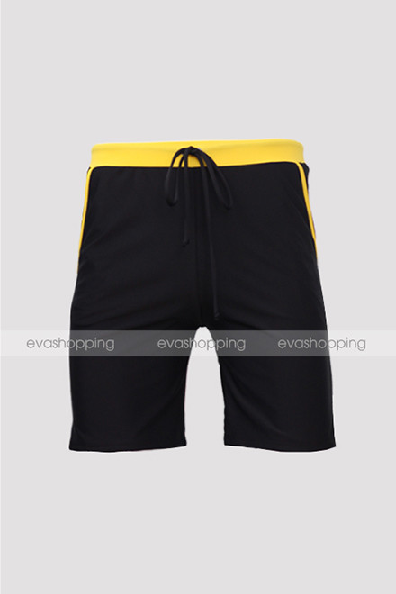 Quần bơi short nam đai vàng