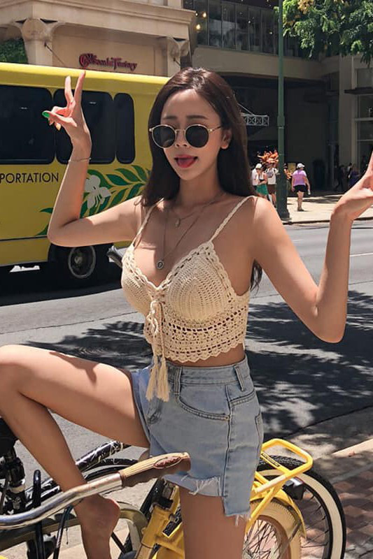 Đồ tắm biển len cotton BKN725