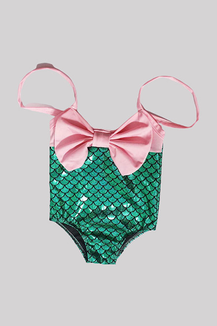 Đồ bơi bé gái tiên cá sắc màu BB170