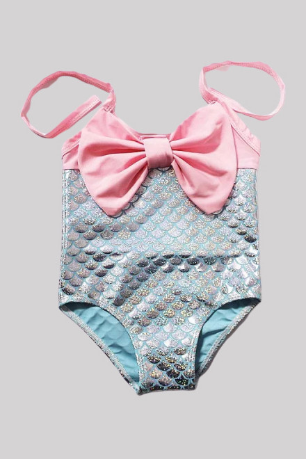 Đồ bơi bé gái tiên cá sắc màu BB170