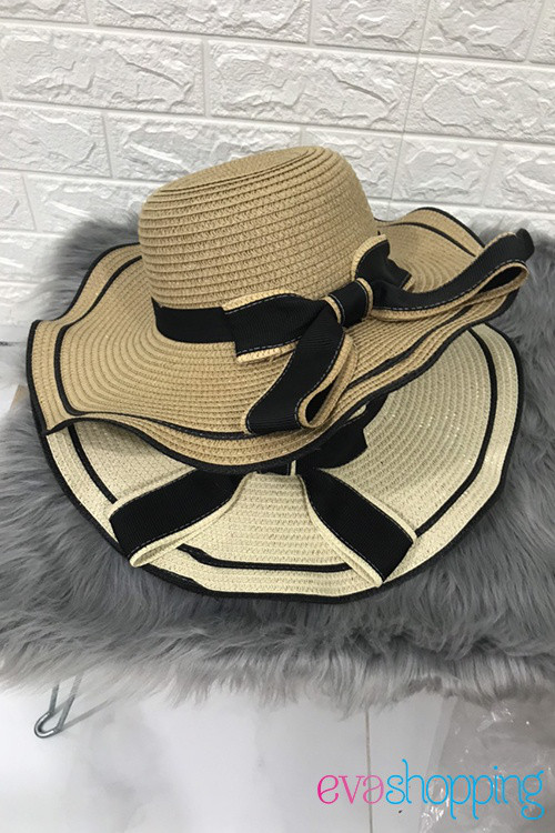 Nón đi biển nữ màu nâu N09