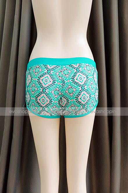 Quần short bơi nữ họa tiết