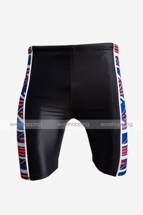 Quần bơi nam lửng (jammer) màu đen họa tiết 3D