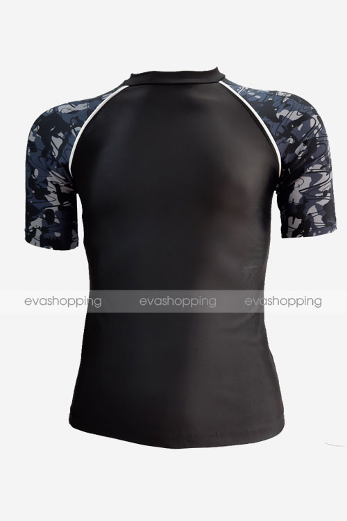 Áo bơi nam tay ngắn phối màu ABN11