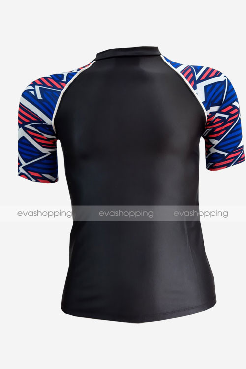 Áo bơi nam tay ngắn phối màu ABN12