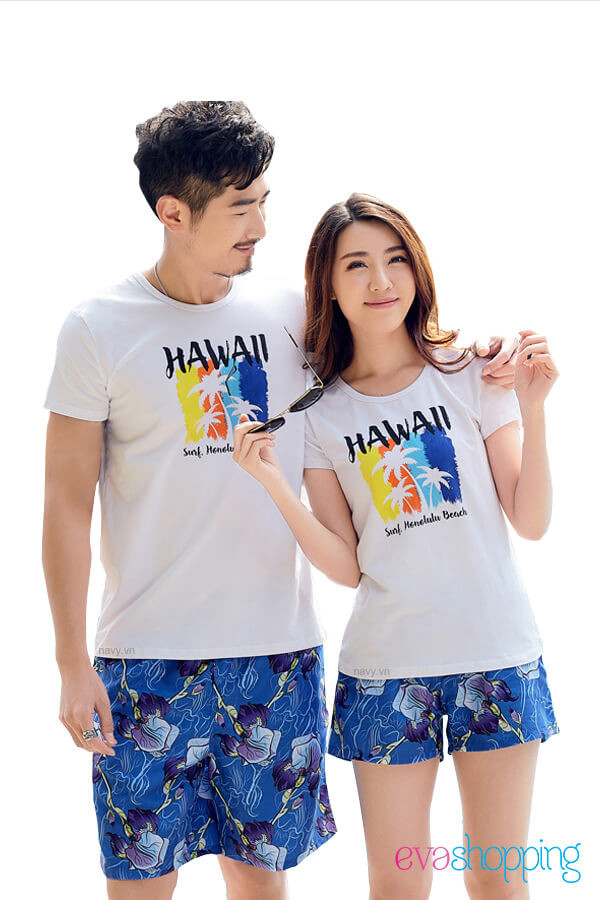 Đồng phục gia đình đi biển Hawaii