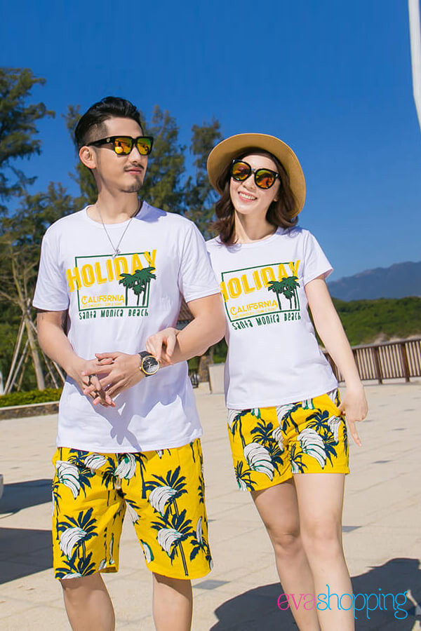 Đồng phục gia đình đi biển Holiday California