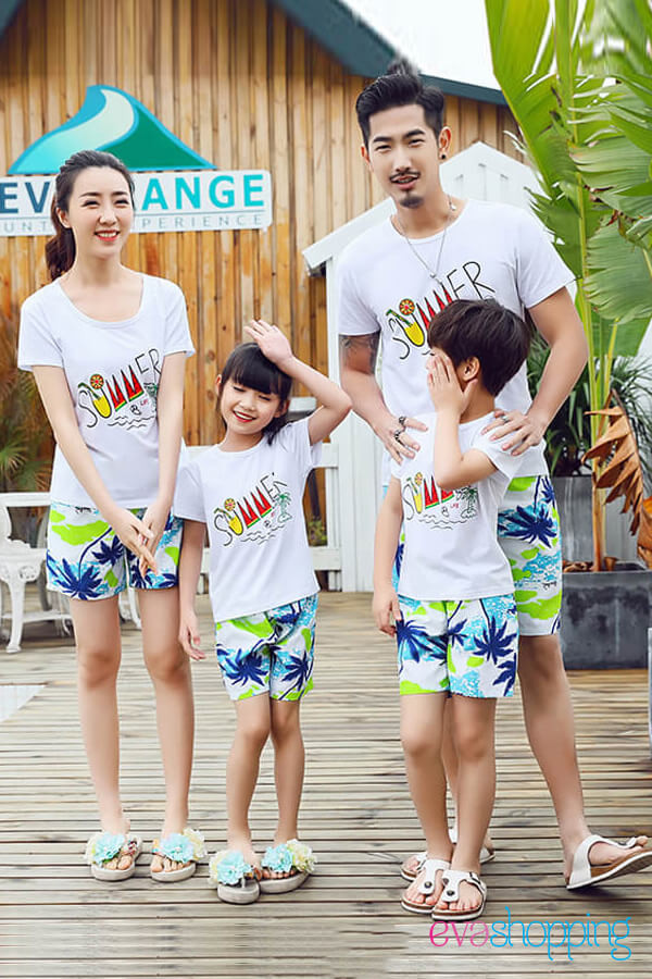 Đồng phục gia đình đi biển Summer