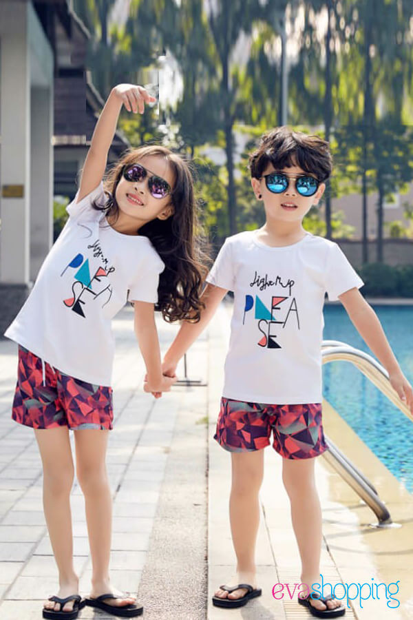 Đồng phục gia đình đi biển Please