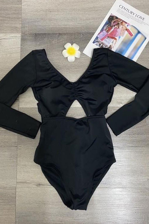 Bikini một mảnh màu đen BKN796