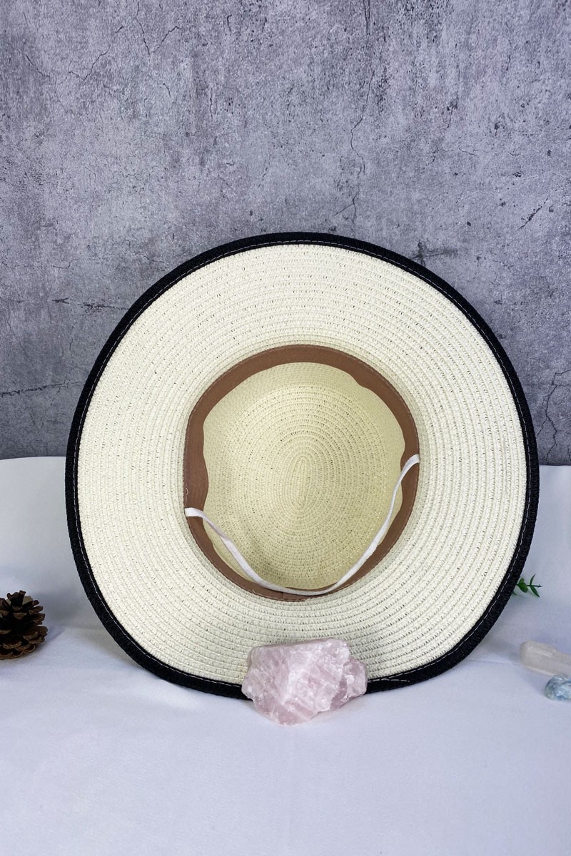 Nón phớt cói kiểu padama đi biển Unisex