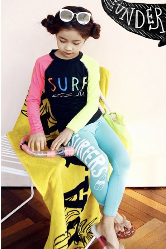 Đồ bơi dài tay quần dài bé gái BB202