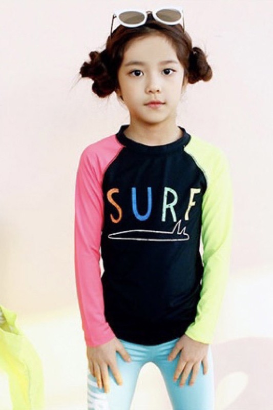Đồ bơi dài tay quần dài bé gái BB202