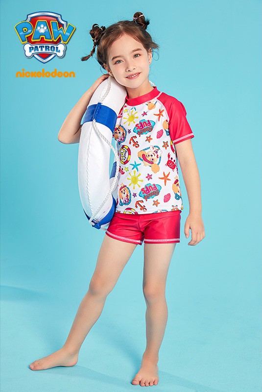 Đồ bơi bé gái quần đùi in 3D