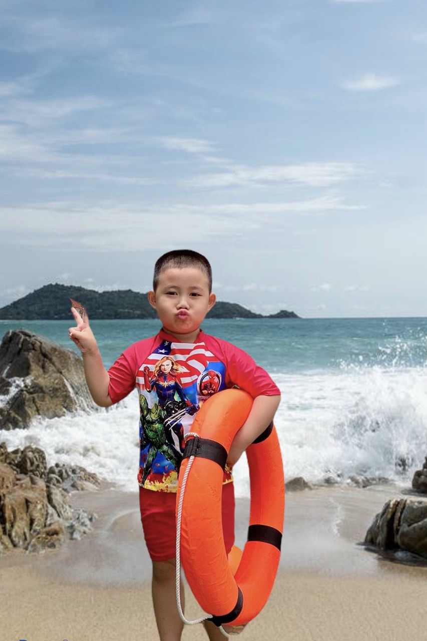 Đồ bơi bé trai siêu nhân BB03