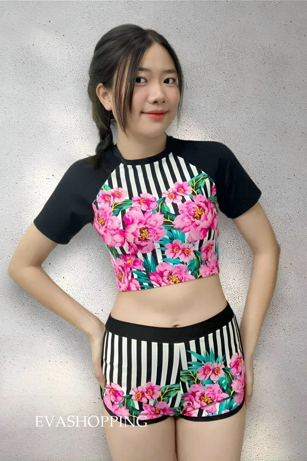 Đồ bơi nữ croptop kín đáo BKN910