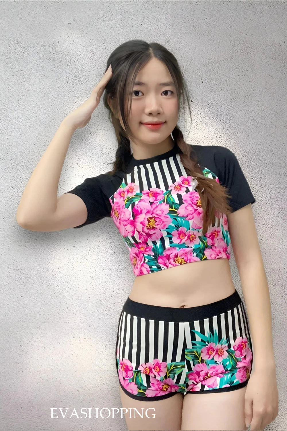 Đồ bơi nữ croptop kín đáo BKN910