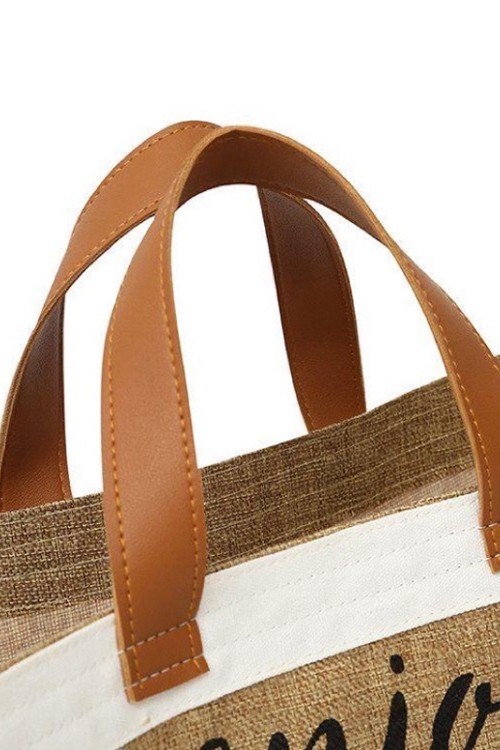 Túi cói đi biển Enjoy the little things