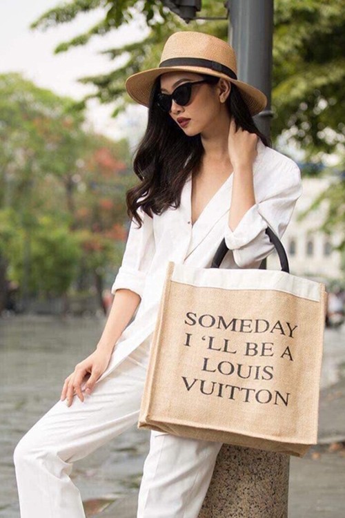 Túi cói someday i'll be a louis vuitton