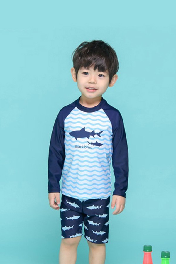 Bộ đồ bơi bé trai cao cấp hình cá mập