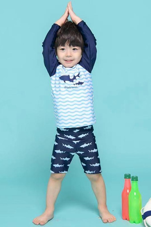 Bộ đồ bơi bé trai cao cấp hình cá mập
