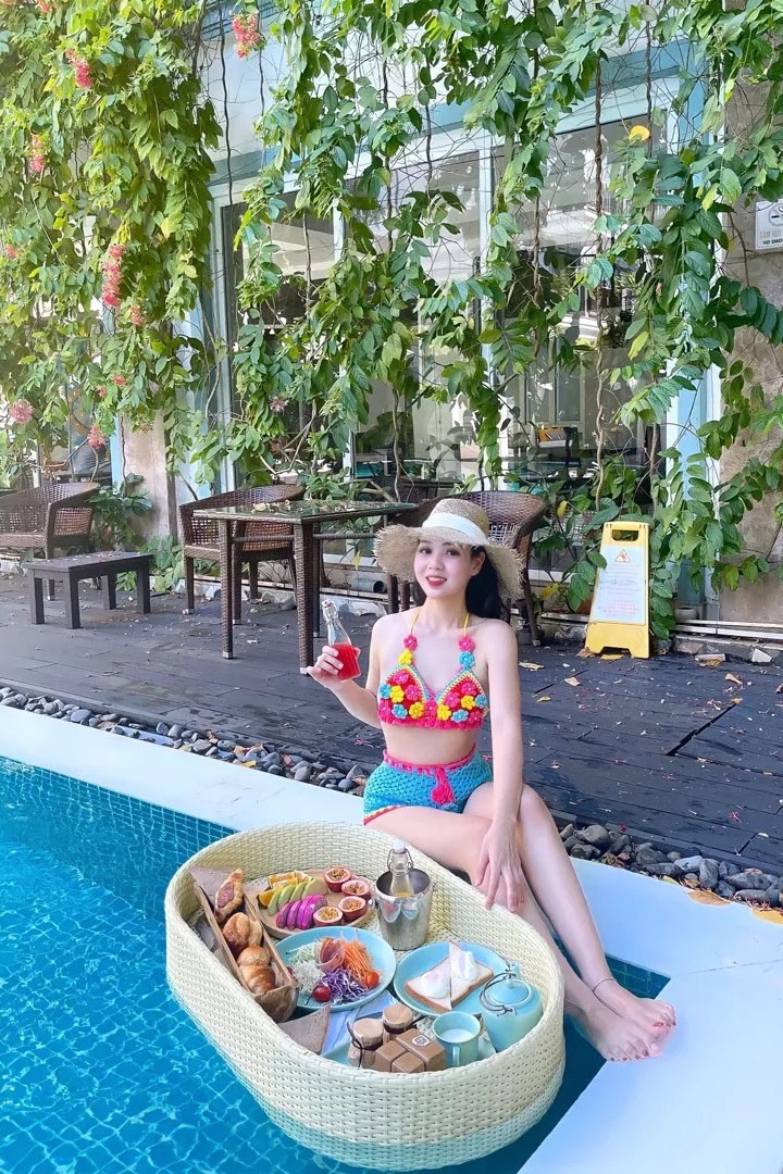 Bikini đi biển len móc dạng quần CR105