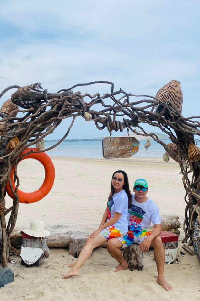 Áo thun đồng phục đi biển gia đình cổ tròn DPGD02