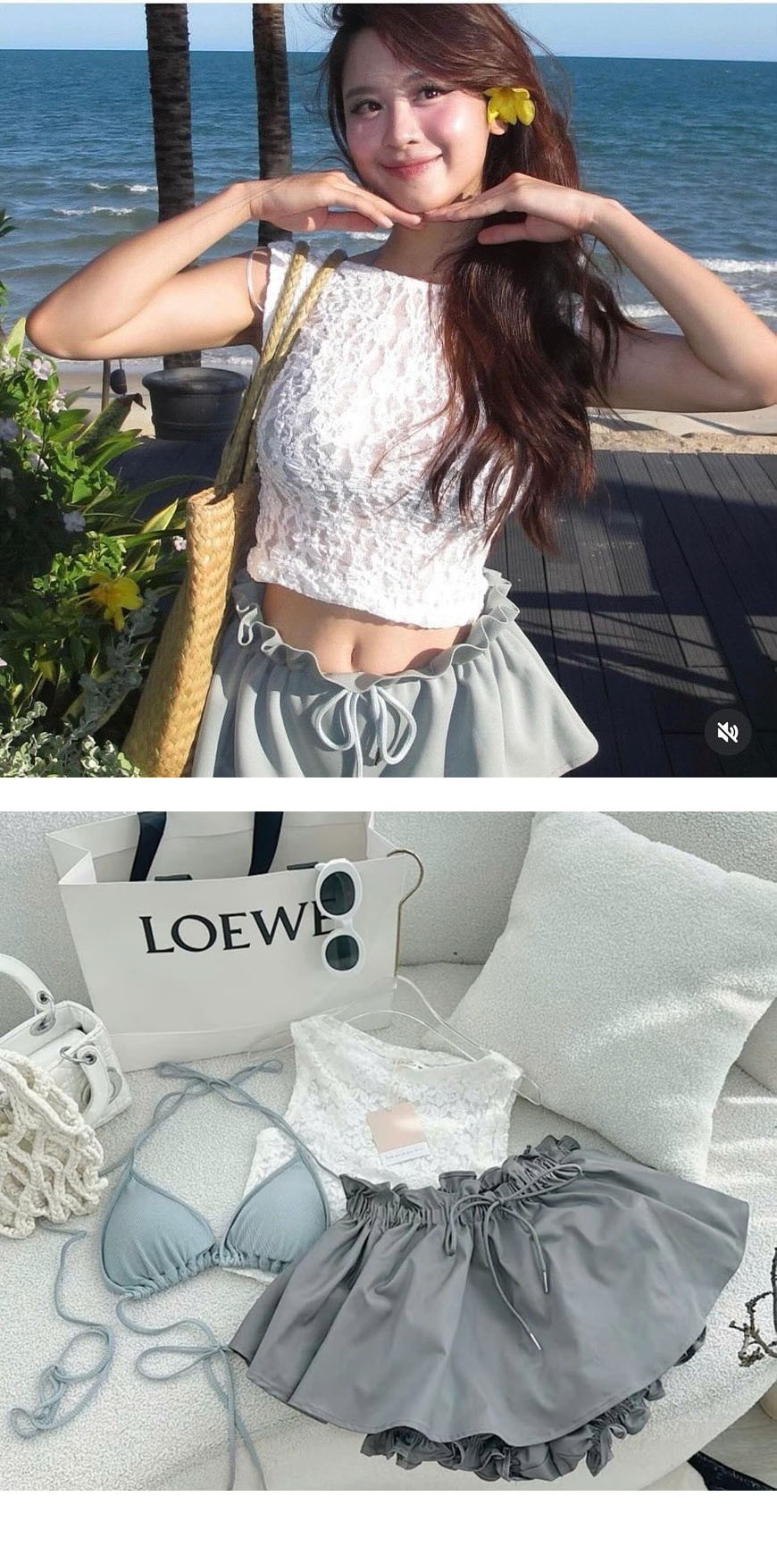 Bikini 3 mảnh đi biển Hàn Hằng BKN1067