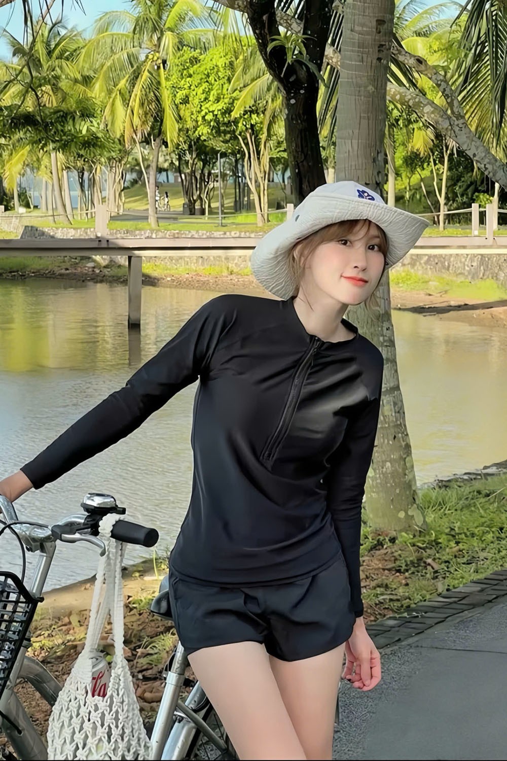 Đồ bơi nữ dài tay chống nắng BKN1075