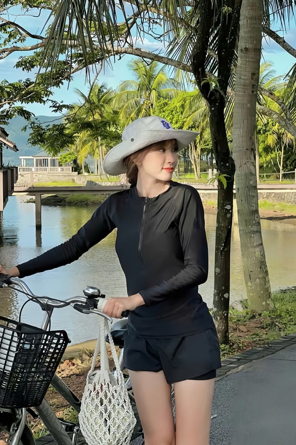 Đồ bơi nữ dài tay chống nắng BKN1075