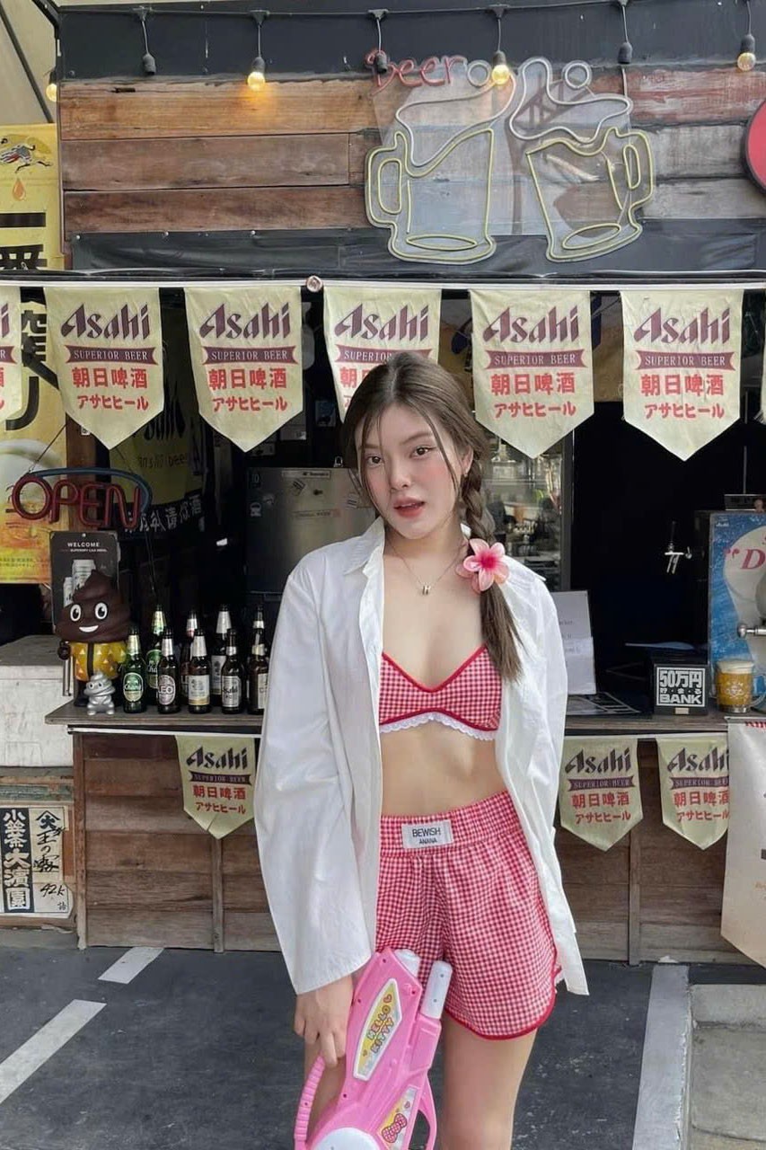 Đồ đi biển 3 mảnh caro