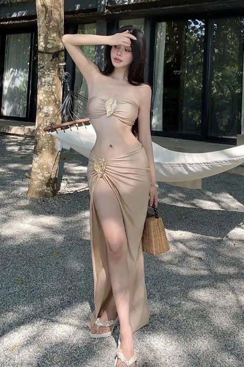 Bikini 3 mảnh đính sò BKN1123