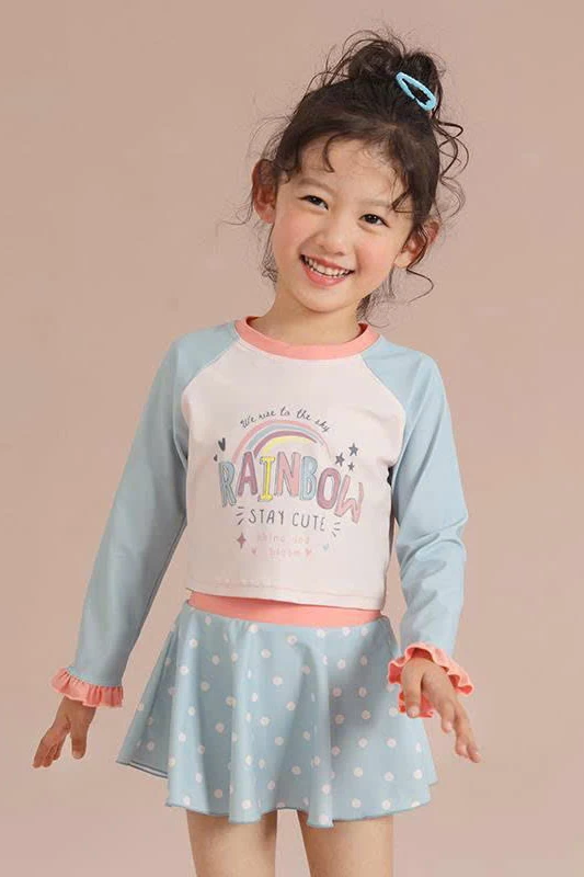 Đồ bơi bé gái dạng váy tay dài BB400