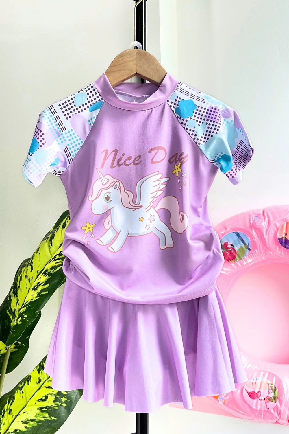 Đồ bơi cho bé gái dạng váy rời BB402