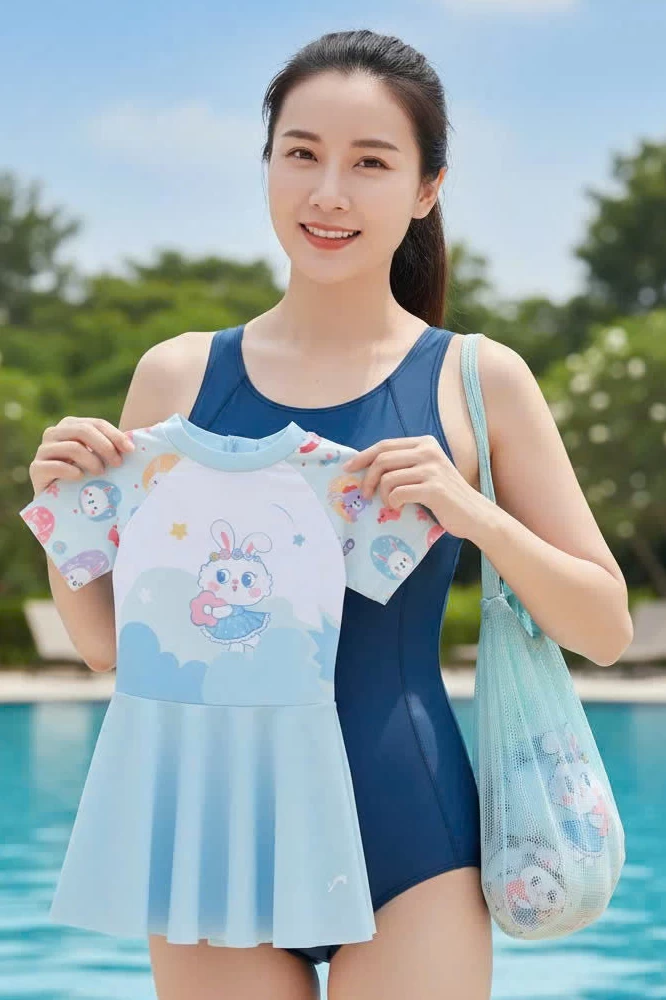 Đồ bơi cho bé gái liền thân BB403