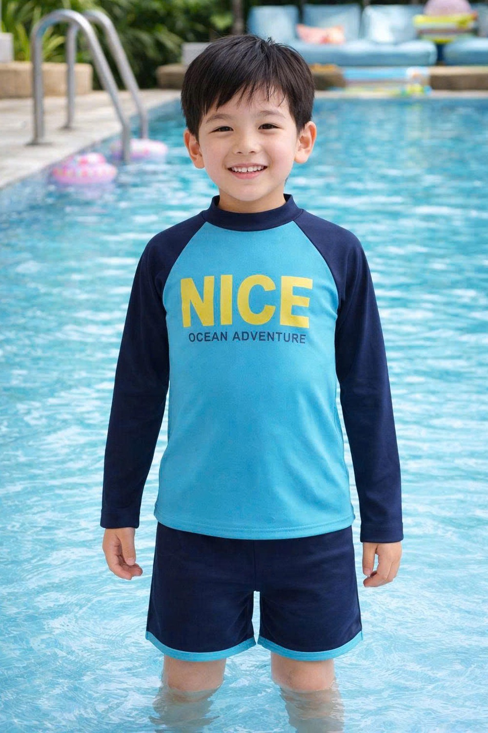 Đồ bơi cho bé trai dài tay BBB24
