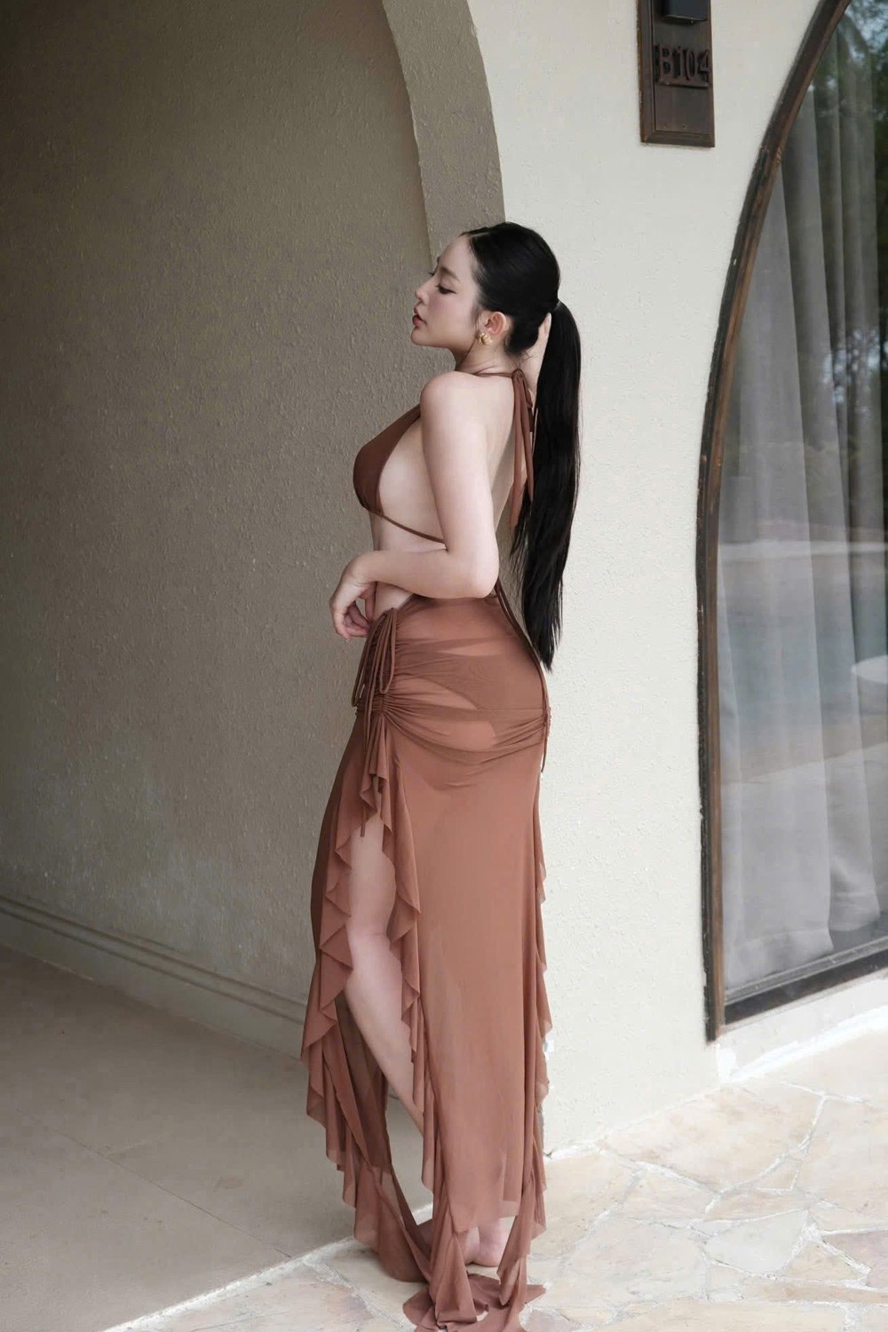 Bikini 3 mảnh màu nâu BKN1133