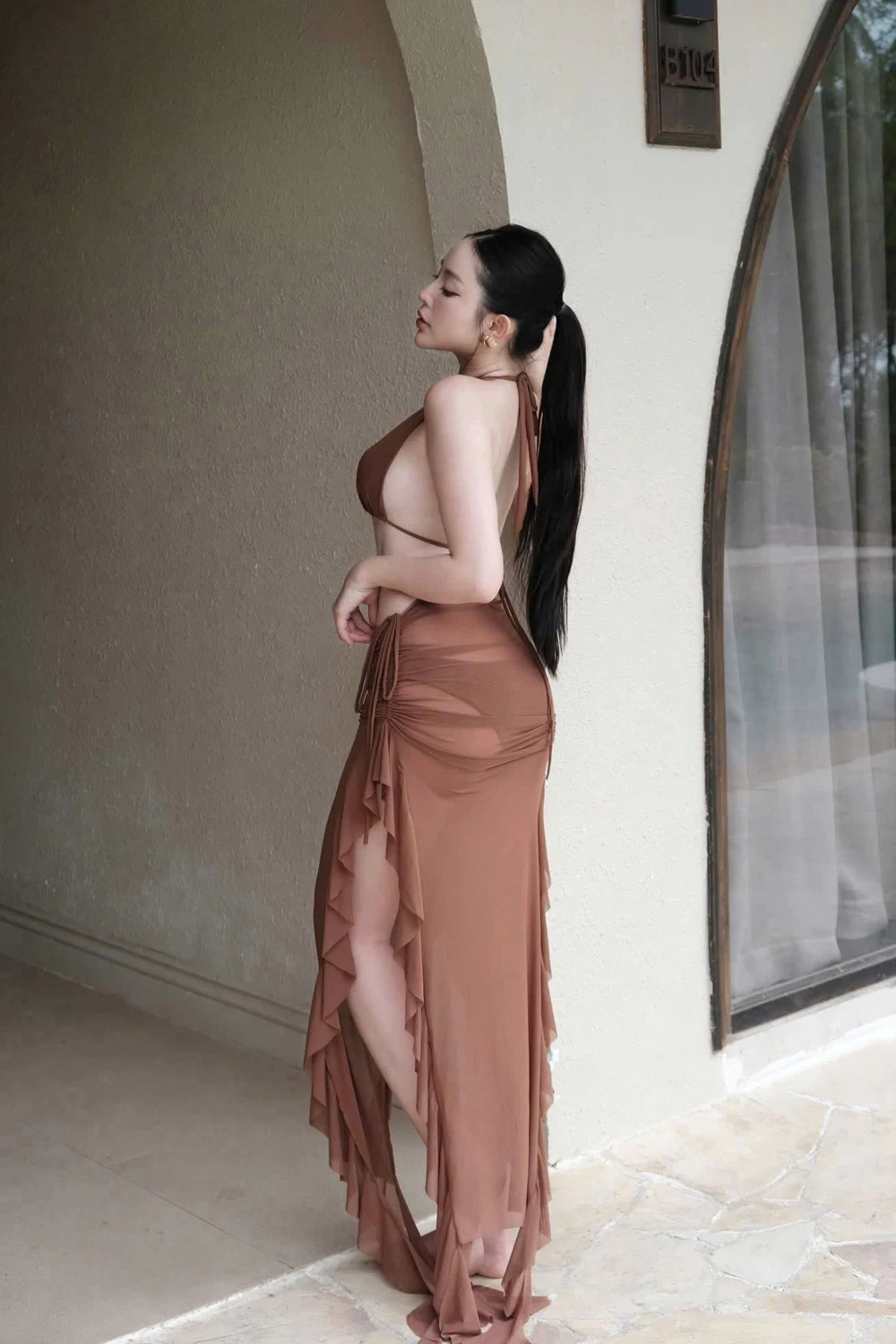 Bikini 3 mảnh màu nâu BKN1133