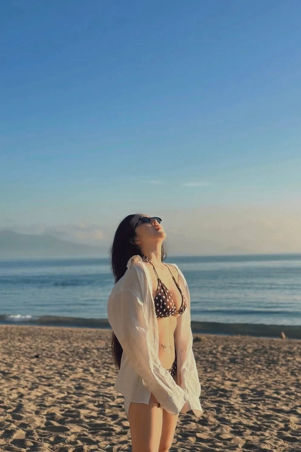 Bikini hai mảnh chấm bi nâu BKN1138