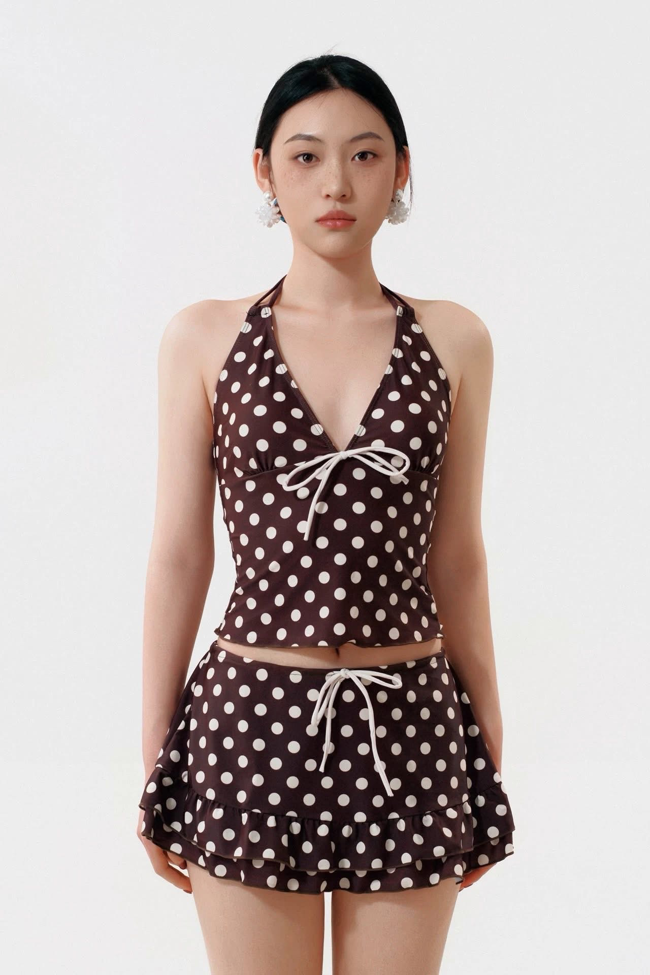 Bikini 3 Mảnh Chấm Bi Hot Trend 2026 – Tôn Dáng, Che Khuyết Điểm Cực Xinh