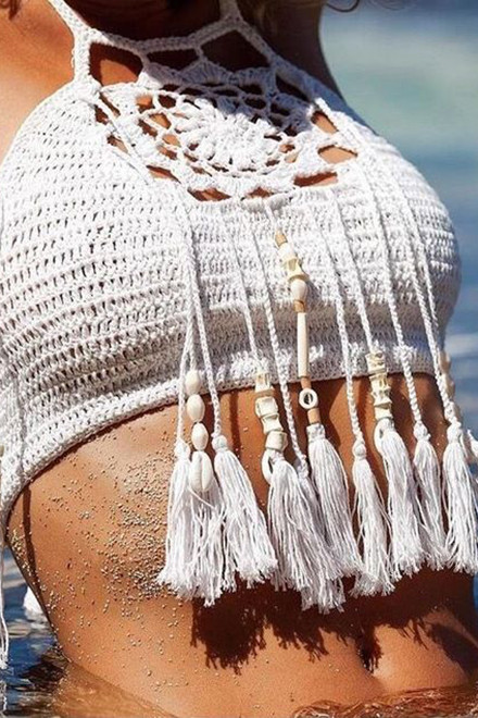 Bikini len móc Crochet