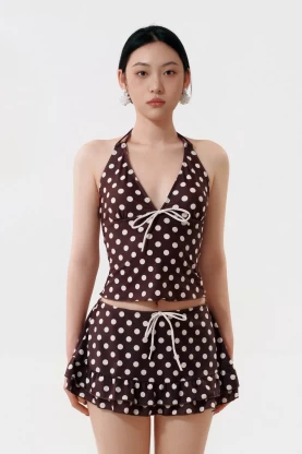 Bikini 3 Mảnh Chấm Bi Hot Trend 2026 – Tôn Dáng, Che Khuyết Điểm Cực Xinh